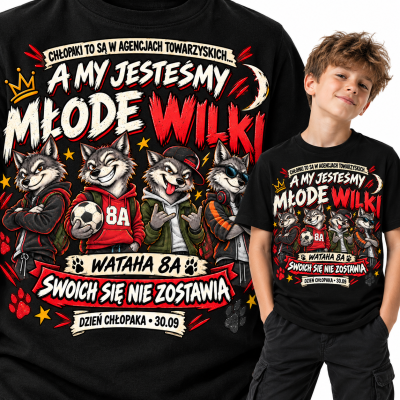 KOSZULKA DZIECIĘCA DZIEŃ CHŁOPAKA MŁODE WILKI